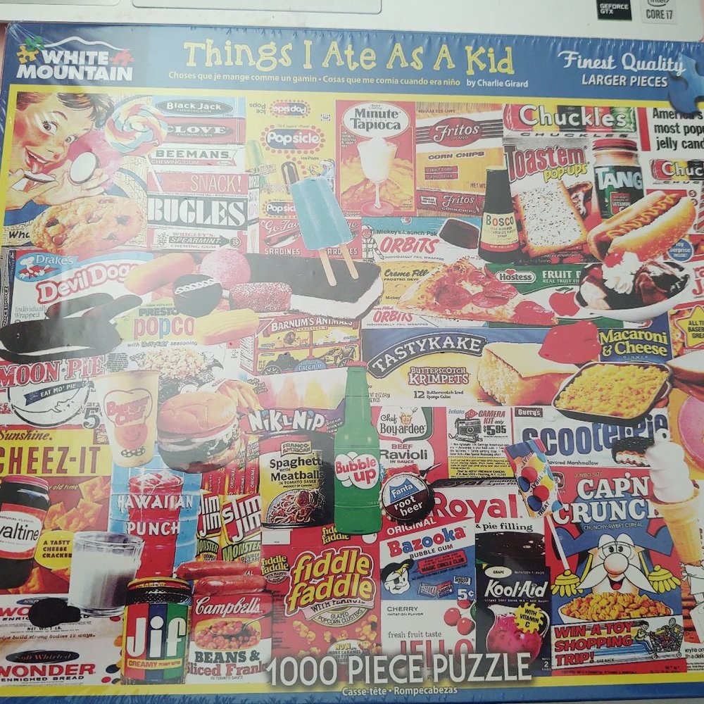 White Mountain Puzzle "What I Ate As A Kid" 1000 Pieces